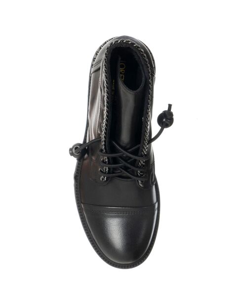 Boots en Cuir Savage noires