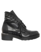 Boots en Cuir Savage noires