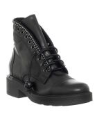 Boots en Cuir Savage noires