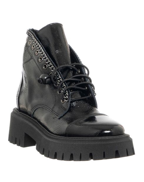 Boots en Cuir Naplak noires