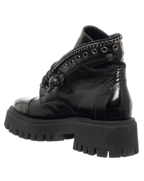 Boots en Cuir Naplak noires