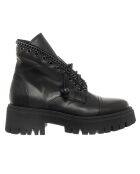 Boots en Cuir Vitello noires