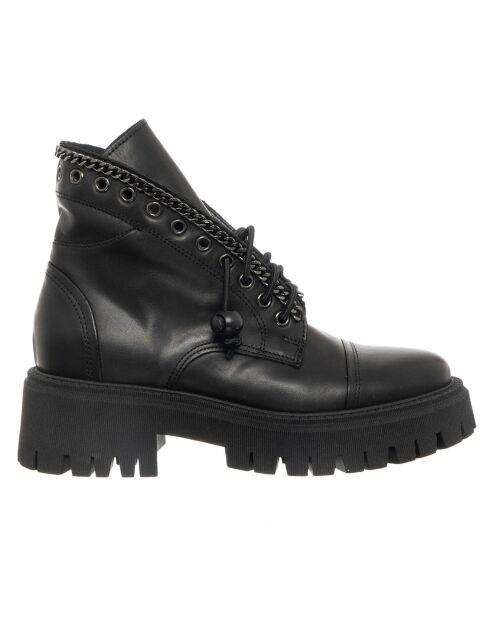 Boots en Cuir Vitello noires