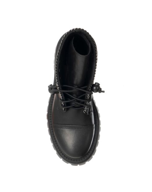 Boots en Cuir Vitello noires