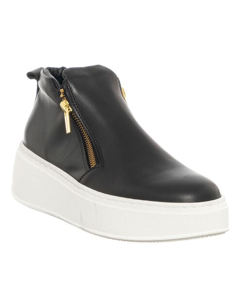 Sneakers en Cuir Vitello noires
