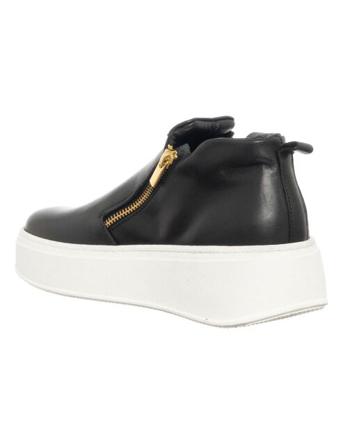 Sneakers en Cuir Vitello noires