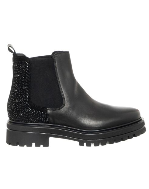 Boots en Cuir Dello noires