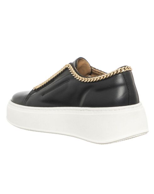 Sneakers nere in pelle Morro