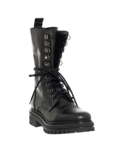 Boots en Cuir Milla noires