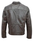 Veste en Cuir Bittum marron
