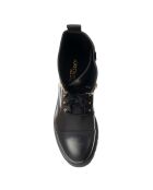 Boots en Cuir Fatti noires