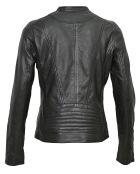 Veste en Cuir Tia noire