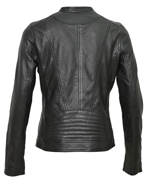 Veste en Cuir Tia noire