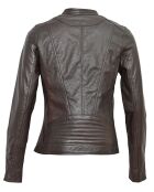 Veste en Cuir Tia marron