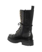 Boots en Cuir Fatti noires