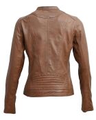 Veste en Cuir Tia cognac