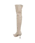 Stivali Alcanta beige