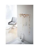 Support mural pour accessoires blanc - 32x4.5x6.7 cm