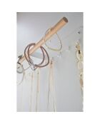 Support mural pour accessoires blanc - 32x4.5x6.7 cm