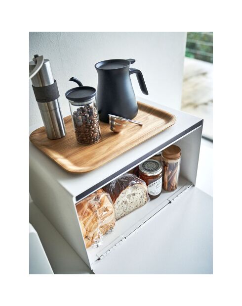 Boîte à pain blanche - 40x34.5x24 cm