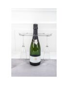 Porte-flûte 2 personnes Bon Ton transparent - 24.5x6.5 cm