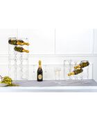 Porte-flûte 2 personnes Bon Ton transparent - 24.5x6.5 cm