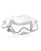 Corbeille Greek Flory Petite transparent/blanc - 17.5x17.5x5 cm