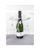 Porte-flûte 4 personnes Bon Ton transparent - 25x25 cm