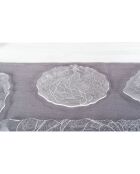 Assiette ronde Tasty Peacock Petite transparent/blanc - 21x22 cm