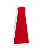 Vase Campari Petit transparent/rouge - 10x4.5x25 cm