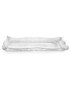 Plateau dentelle Drappeggi Petit transparent/blanc - 41x31x5 cm