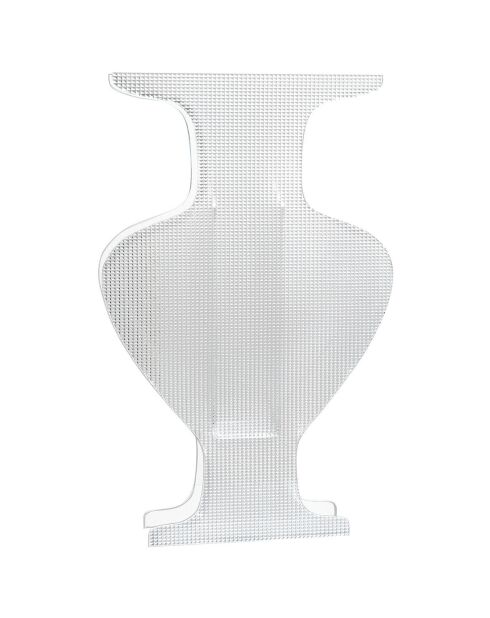 Etrusco Grote transparante vaas - 28x7x45 cm