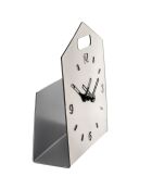 Horloge à poser Home Time argentée - 23x9x28 cm