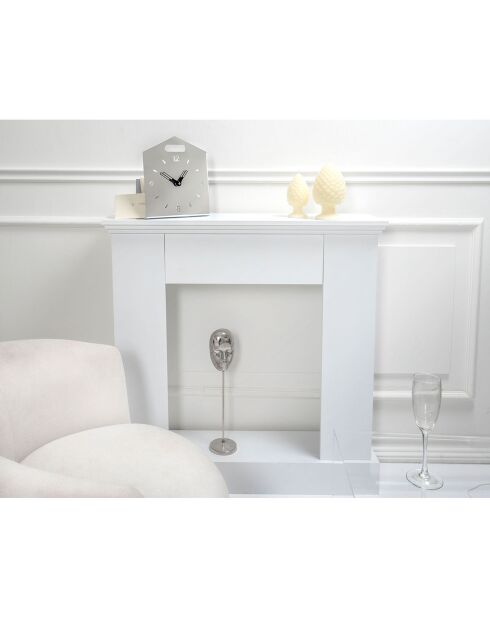 Startseite Timetable Uhr Silber - 23x9x28 cm