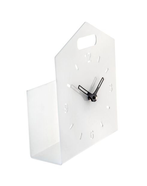 Reloj de mesa Home Time blanco - 23x9x28 cm