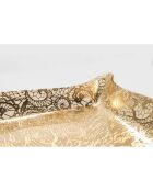 Plateau dentelle Drappeggi Grand doré - 55x32x5 cm