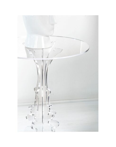 Table d'appoint Maricla Petite transparente - 36x36x42 cm