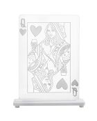 Lampe de table Led Regina transparente - 20.5x6x26 cm
