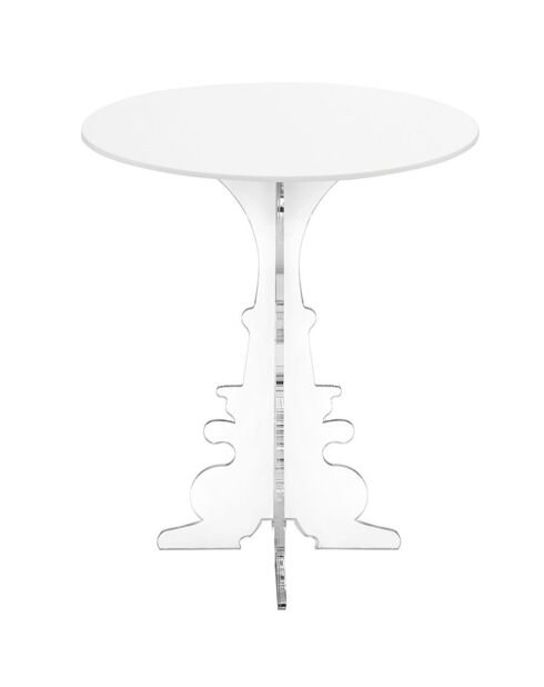 Table d'appoint Maricla Petite blanche - 36x36x42 cm