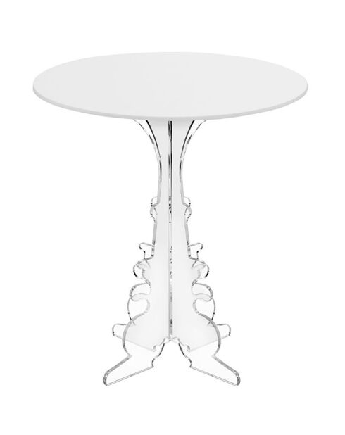 Maricla Petite weißer Beistelltisch - 36x36x42 cm