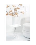 Table d'appoint Maricla Petite blanche - 36x36x42 cm