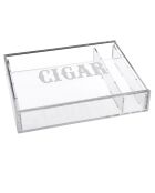 Porte-cigares Humidor transparent - 27x21x5 cm