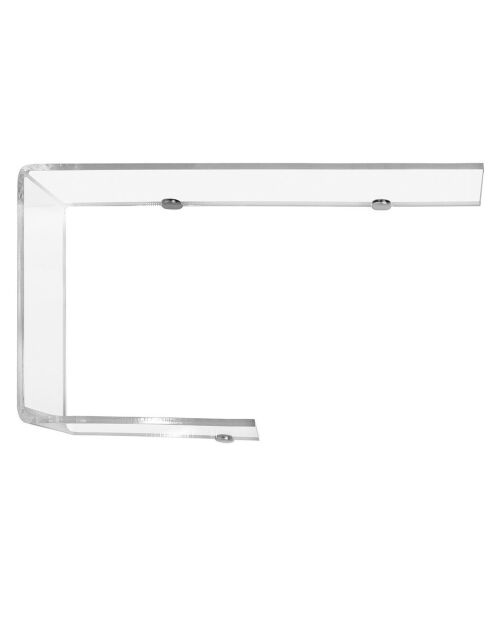Étagère gauche J transparente - 80x17.5x40 cm