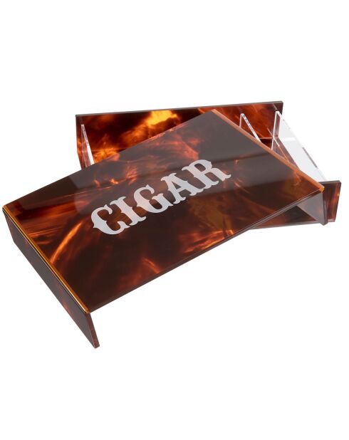 Porte-cigares Humidor écaille de tortue - 27x21x5 cm