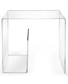 Table basse G transparente - 50x33x50.5 cm