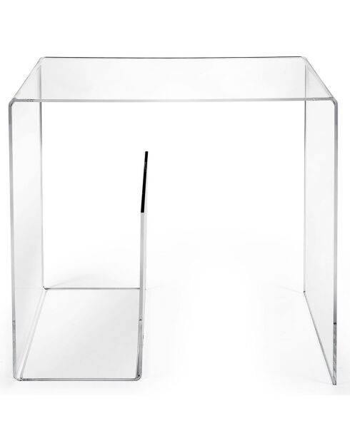 Table basse G transparente - 50x33x50.5 cm