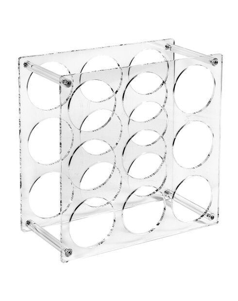 Gran Cru wijnkast op aanrecht met 9 flessen transparant - 33x16x33 cm