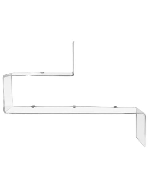 Etagère Va-Et-Vient 1 transparente - 45x17.5x68 cm