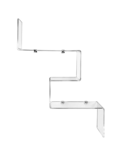 Transparante 2-weg plank - 47x17,5x70 cm