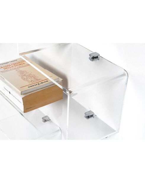 Etagère Va-Et-Vient 3 transparente - 50x17.5x68 cm